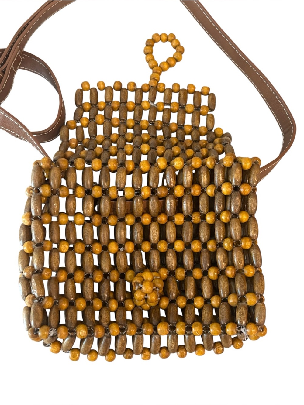 Zara Wooden Bead Belt Bag - Picture 2 of 4